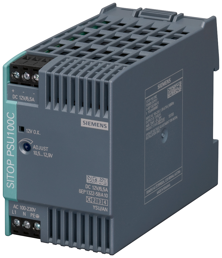 NAPAJANJE SITOP PSU100C, ULAZ: 120-230VAC (110-300VDC), IZLAZ: 12VDC/6.5A