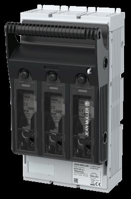 HORIZONTALNI RASTAVLJAČ SA OSIGURAČIMA, NV00, IN=160A, 3P, MONTAŽNA PLOČA 